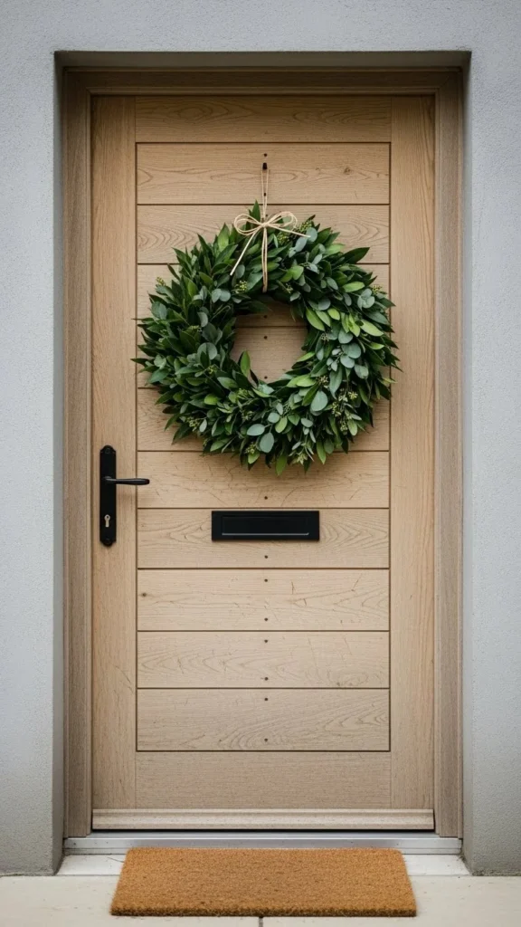 Green Wreath Made from Leaves