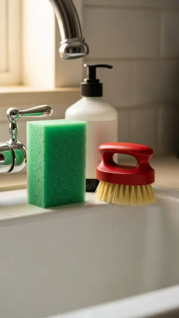 Green and Red Sponges or Dish Brushes