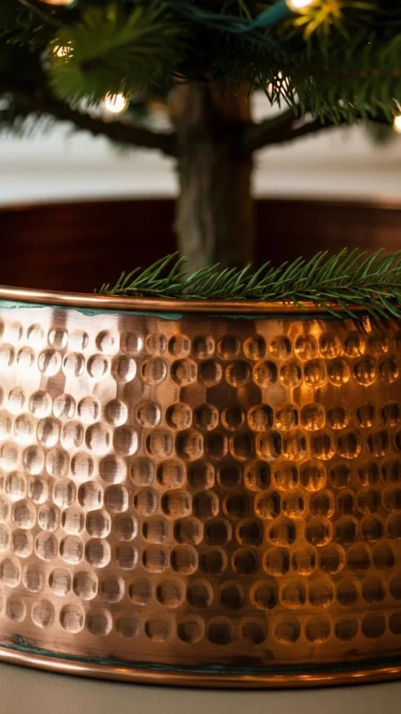 Hammered Copper Bowl Collar