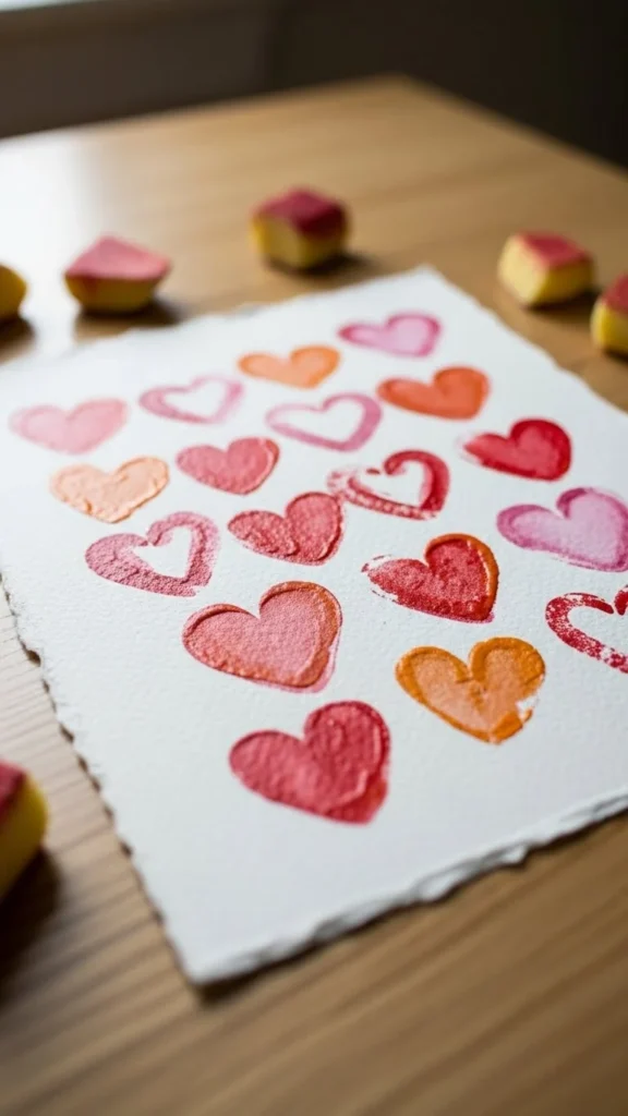 Hand-Stamped Paper Art