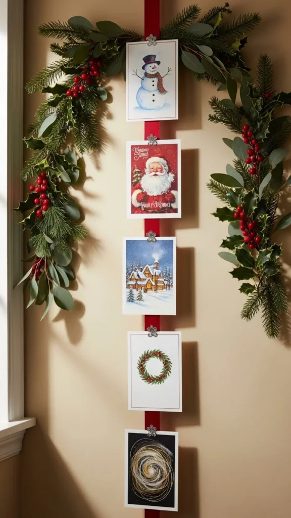 Hanging Christmas Card Display