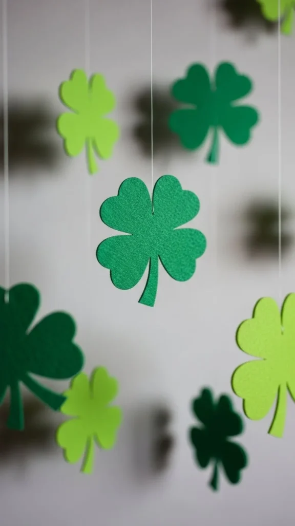 Hanging Felt Clovers