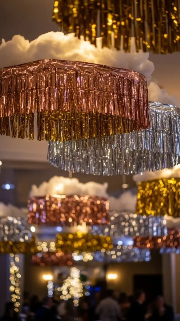 Hanging Metallic Streamer Clouds