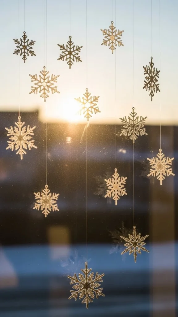  Hanging Snowflake Ornaments