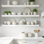 How to Decorate Open Kitchen Shelves Without Overcrowding