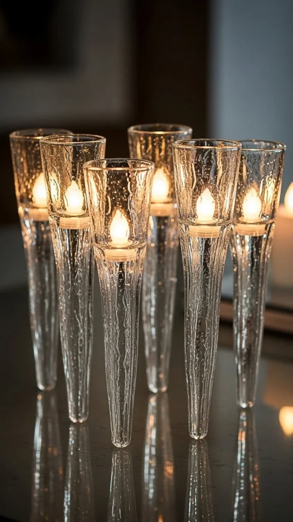 Icicle-Inspired Candle Holders