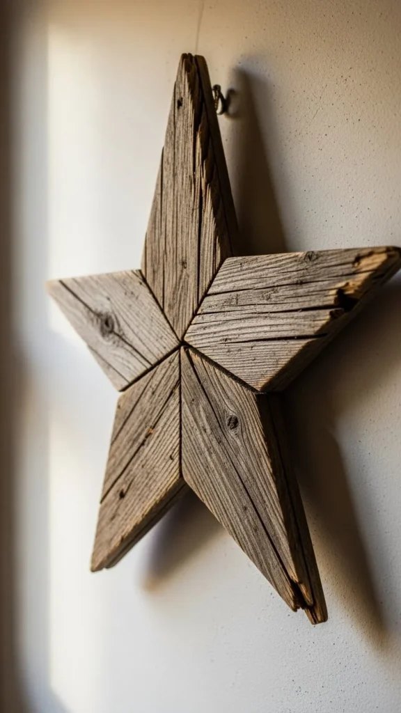 Large Wooden “Star” Wall Accent