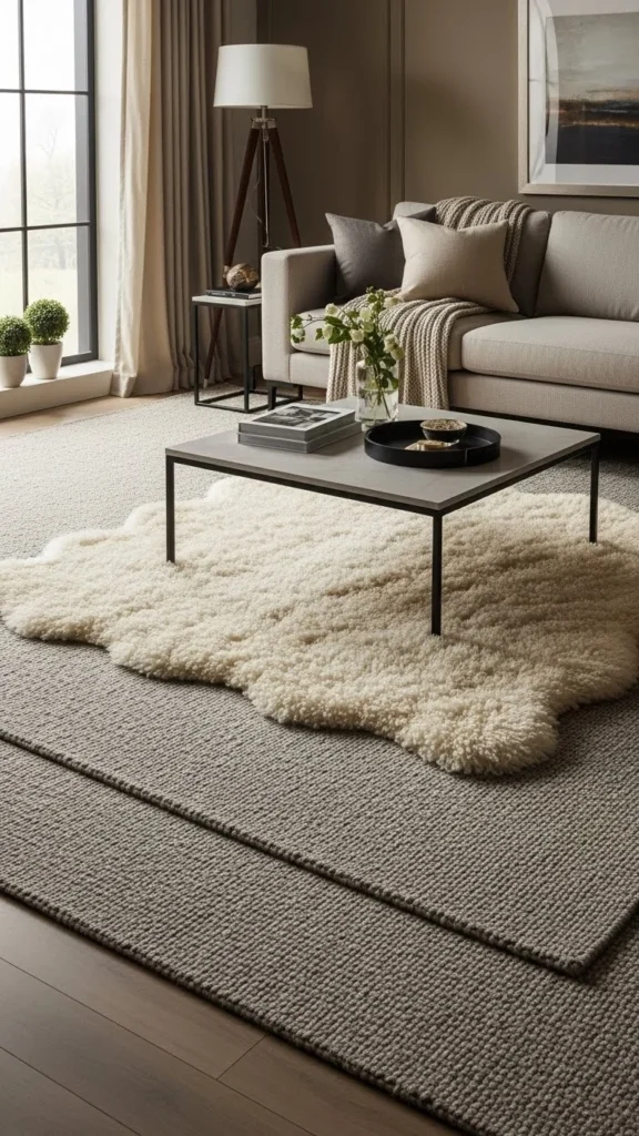 Layered Area Rugs