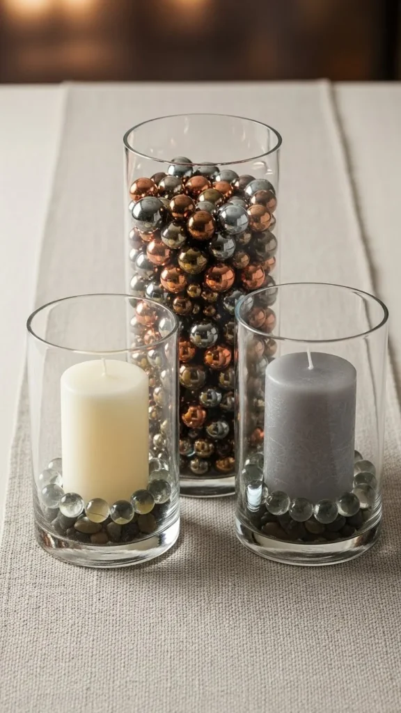 Layered Glass Cylinder Trio