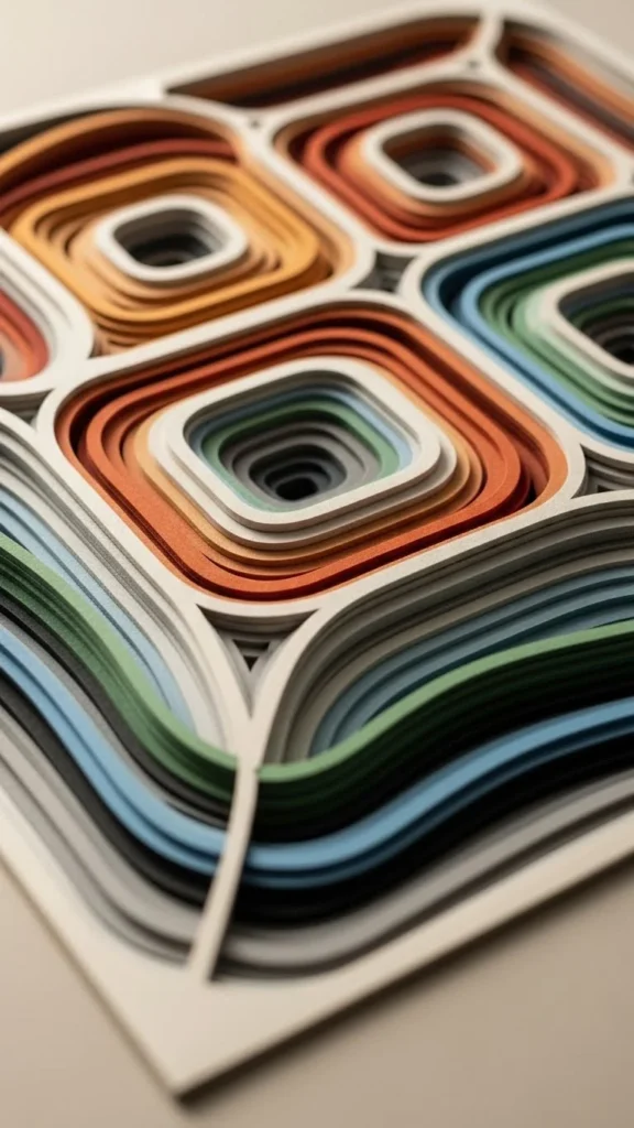 Layered Paper Art Panels