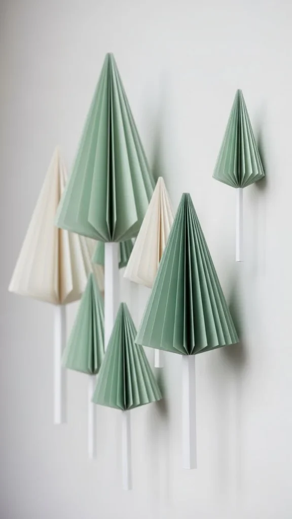 Layered Paper Christmas Trees