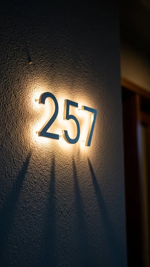 Light-Up Porch Numbers