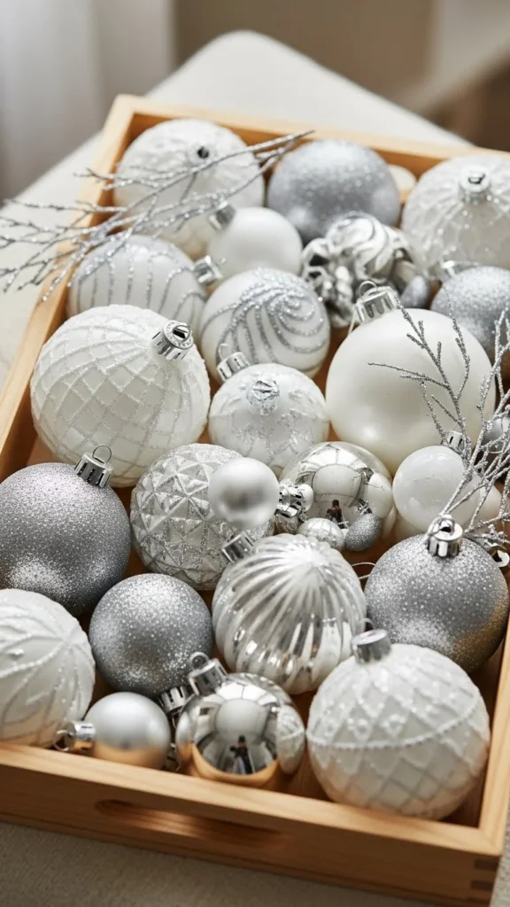 Low Tray of Ornaments