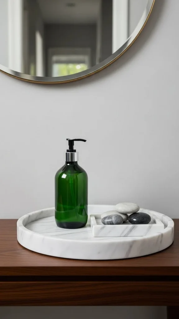 Marble Tray With Green Soap