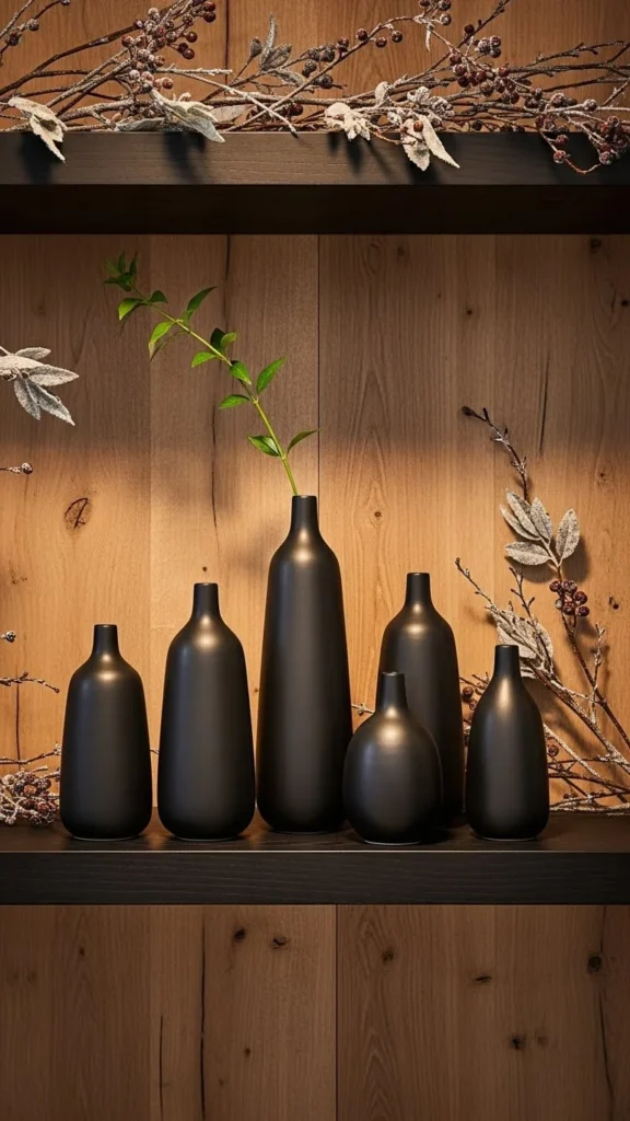 Matte Black Accents for Contrast