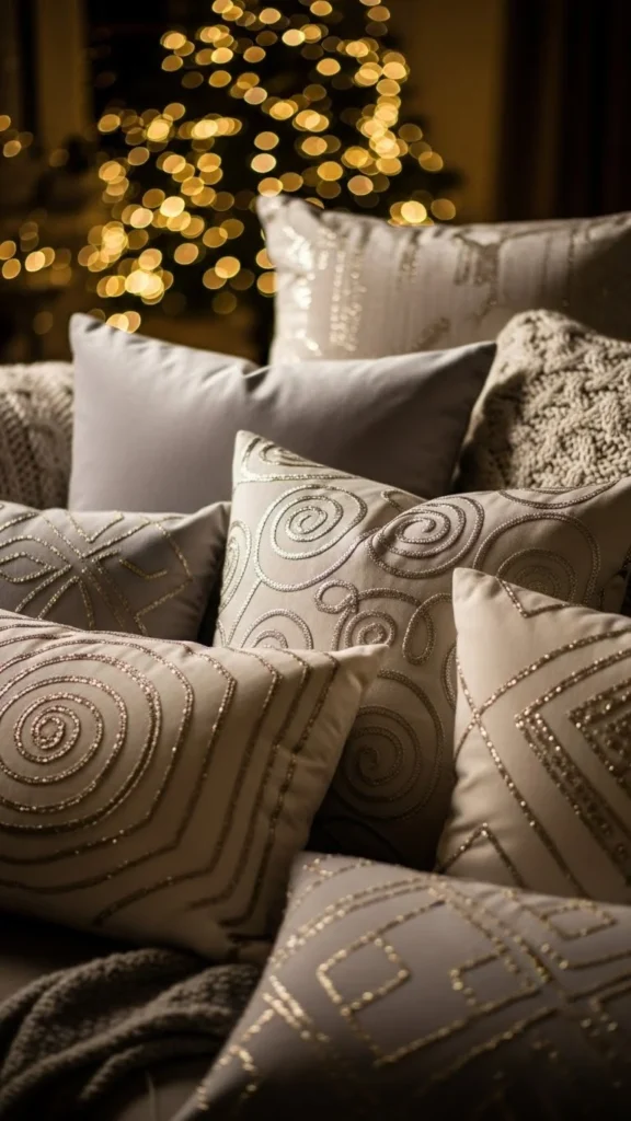 Metallic Accent Pillows