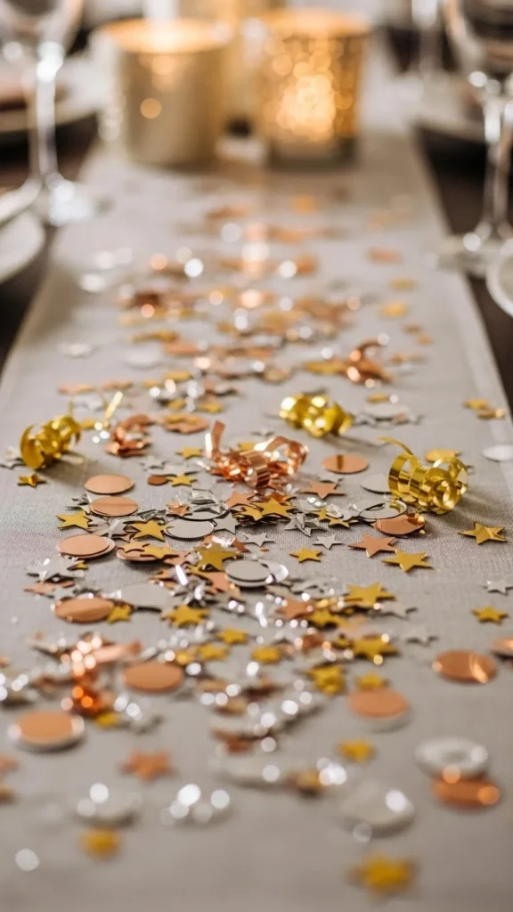 Metallic Confetti Runner