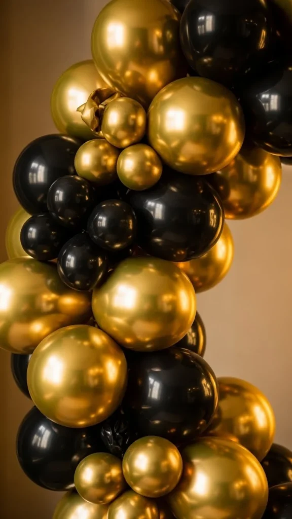 Metallic Gold & Black Classic Arch