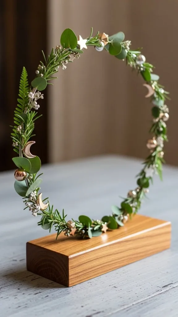 Metallic Hoop Floral Ring