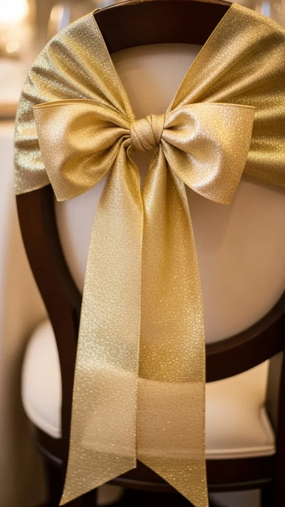 Metallic Ribbon Wrap
