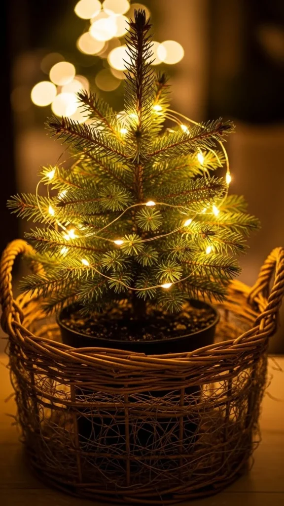 Mini Entry Tree in a Basket