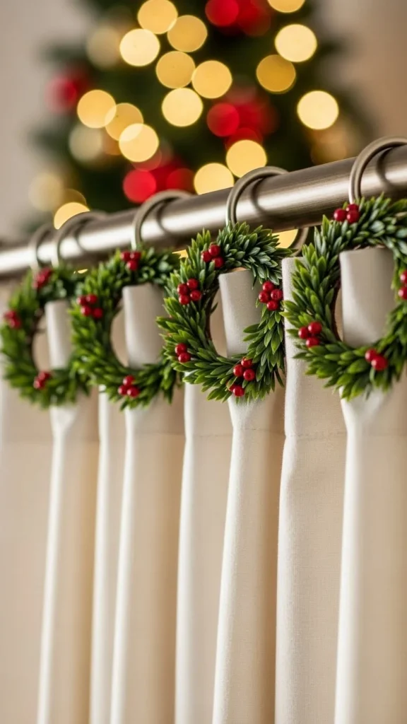 Mini Wreath Curtain Rings