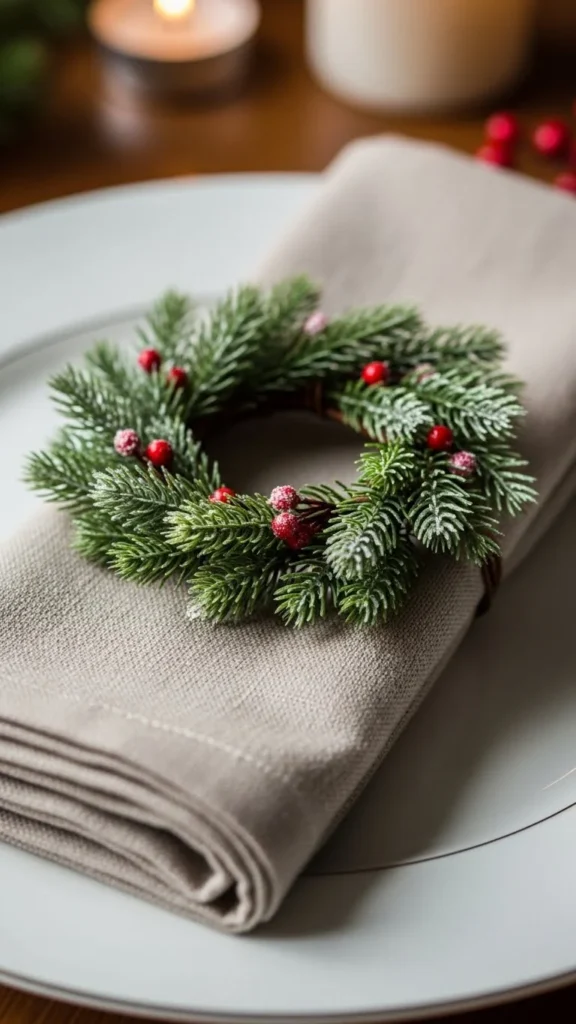 Mini Wreath Napkin Rings