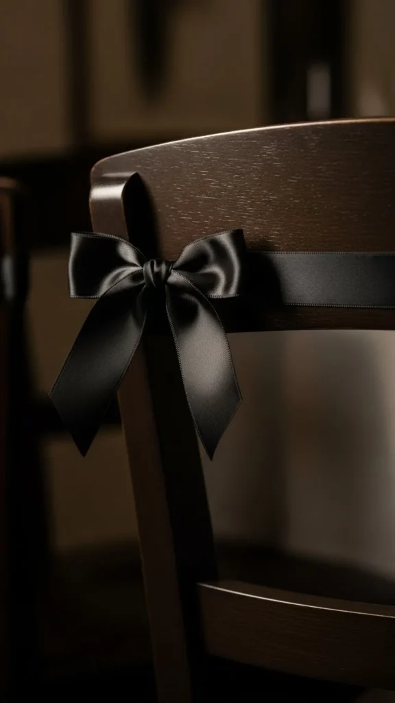 Minimal Black Ribbon