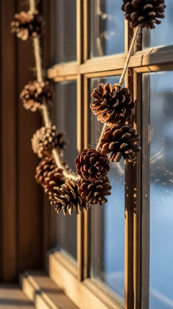 Minimal Pinecone Garland
