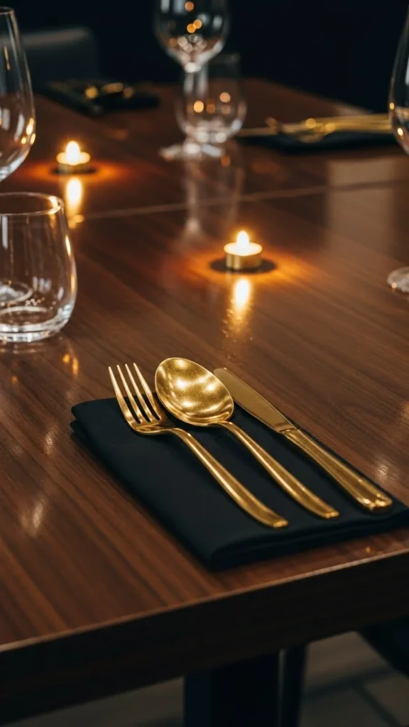 Minimalist Black-and-Gold Theme