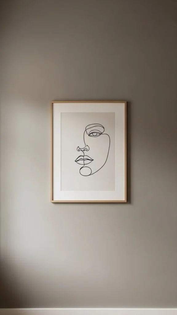 Minimalist Line Art Portrait