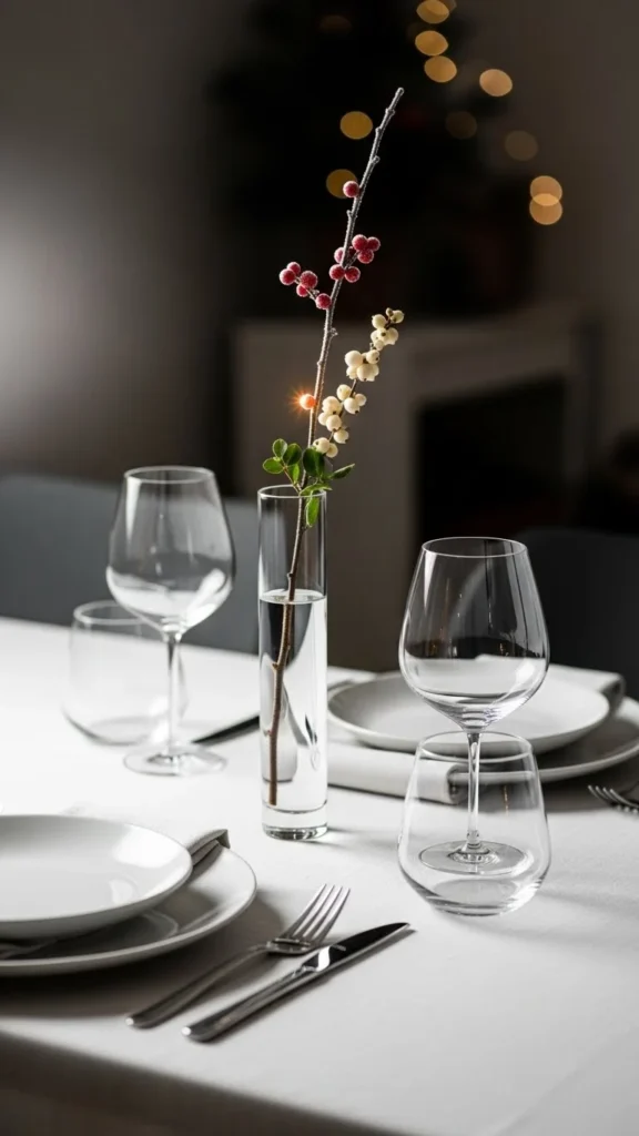 Minimalist Single Stem in a Slim Vase