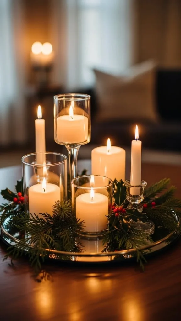 Mirror Tray Candle Display