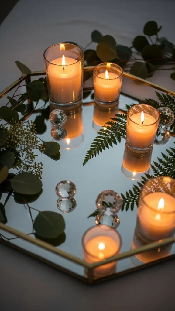 Mirrored Tray Center Display