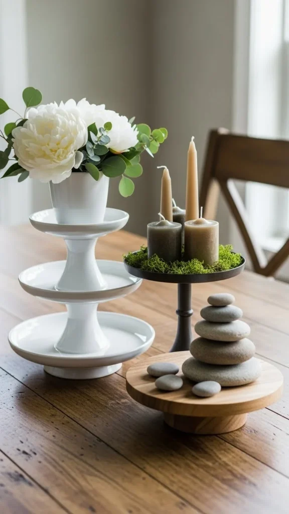 Mixed Height Serving Stands