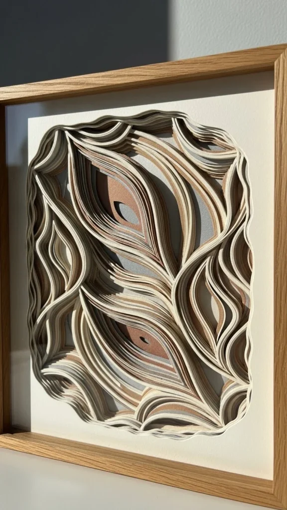 Modern Shadow Box With Metallic Accents