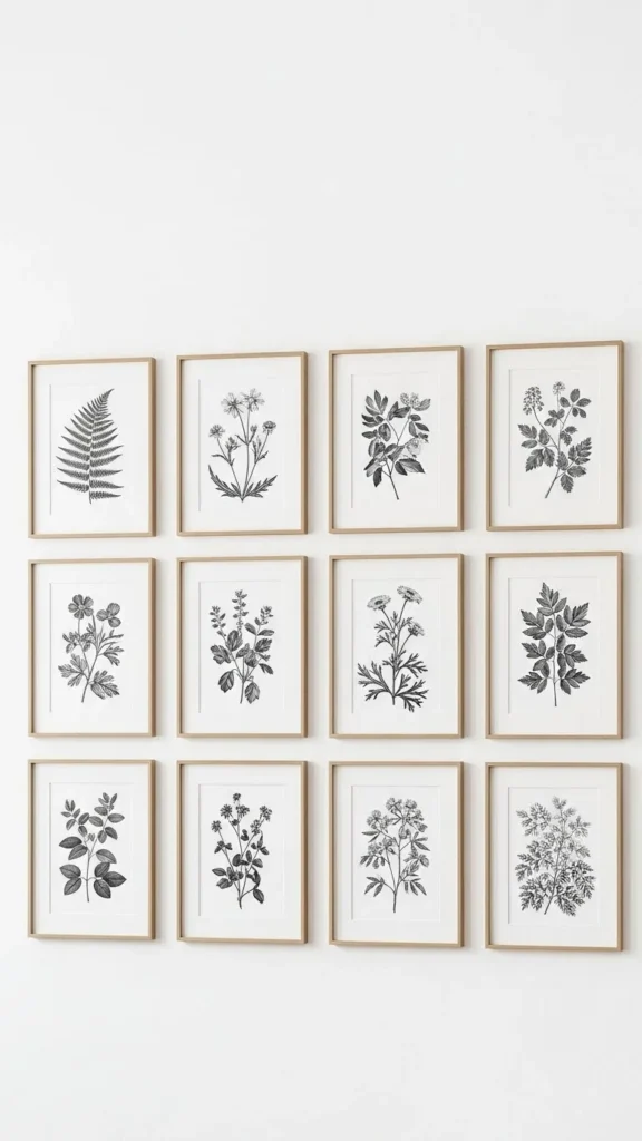 Monochrome Botanical Prints