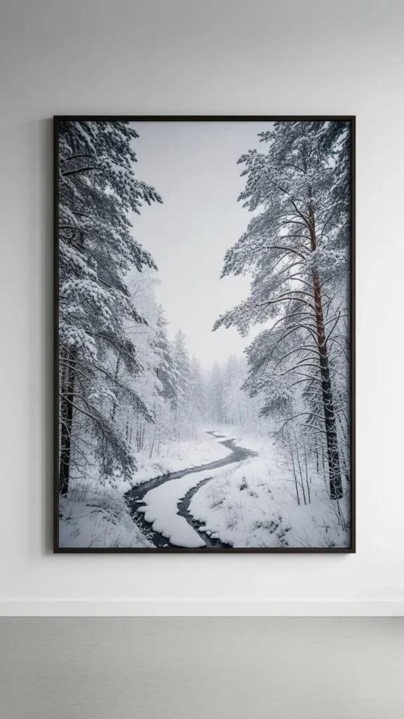 Moody Winter Landscape Print