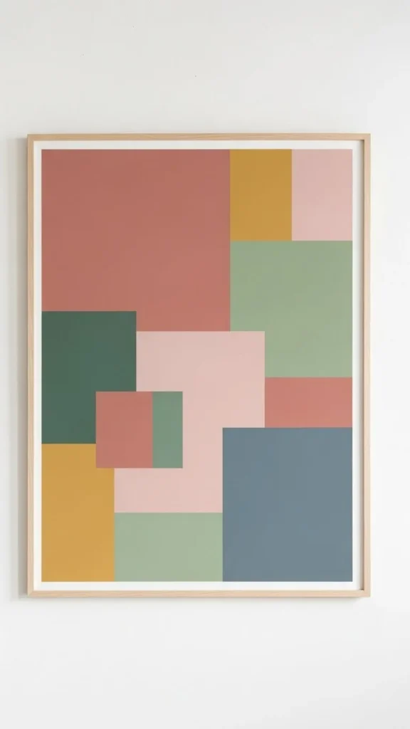 Muted Color-Block Print