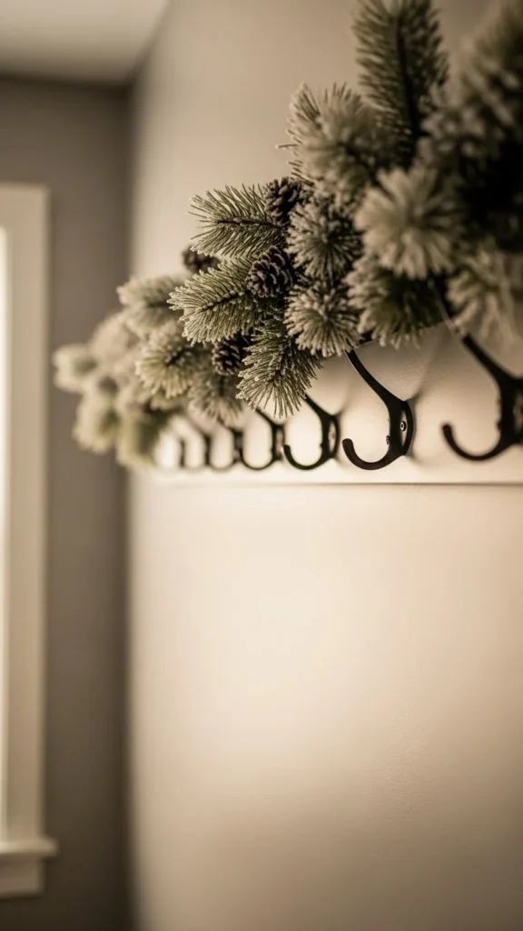 Natural Greenery Garland Along the Wall