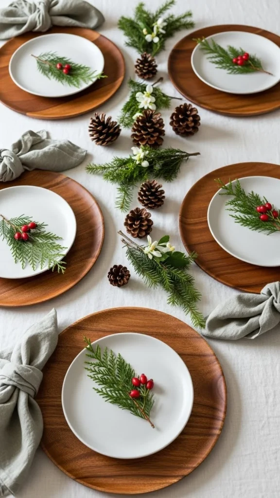 Natural Wood Chargers