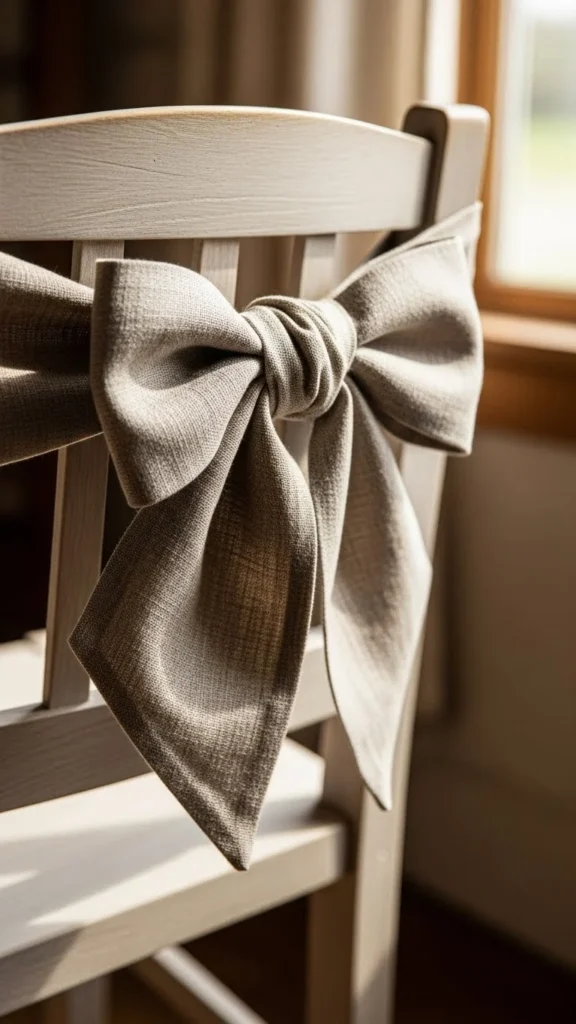 Neutral Fabric Bow