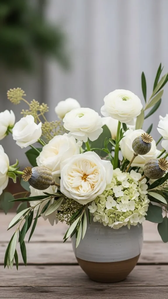 Neutral Floral Arrangements