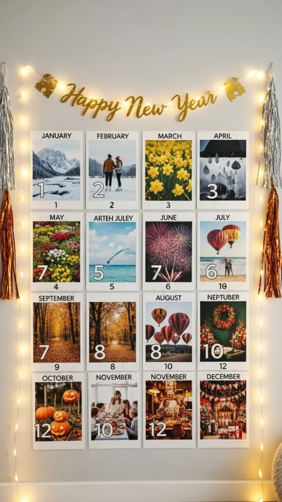 New Year Countdown Wall