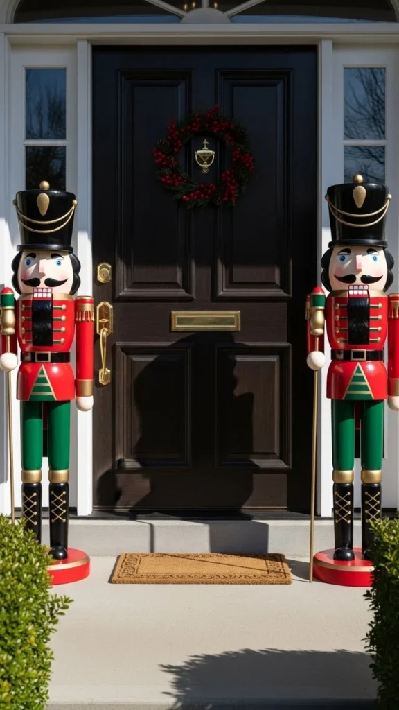 Nutcracker Figures at the Doorway