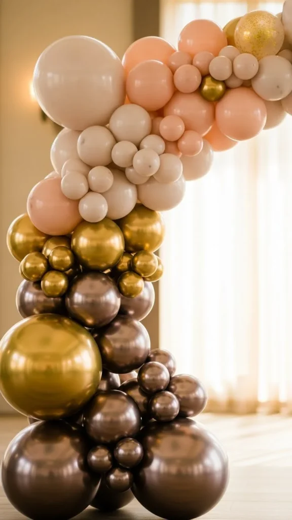 Ombre Gold Gradient Arch