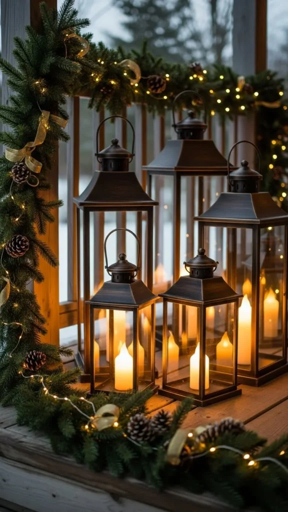Outdoor Porch Lantern Cluster