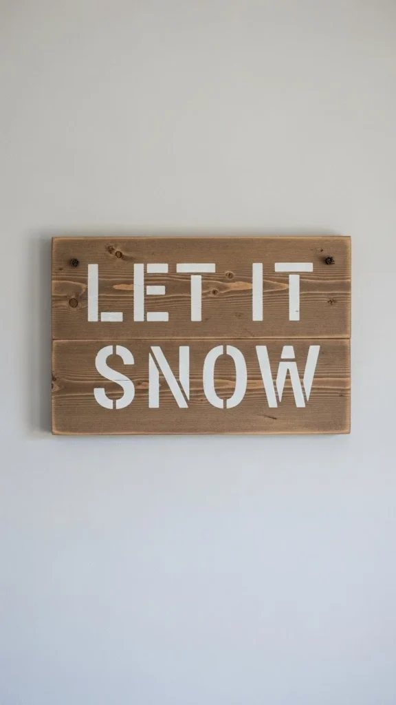 Oversized Winter Quote Board