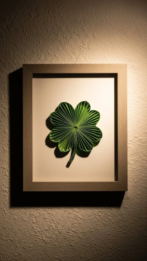 Paper Clover Framed Art