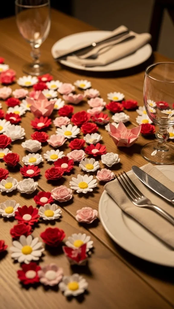 Paper Flower Table Scatter